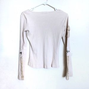 Johnny Was Tops - Johnny Was Beige/Cream Thermal Long-Sleeve Johnny Was Tops - Johnny Was Beige/Cream Thermal Long-Sleeve